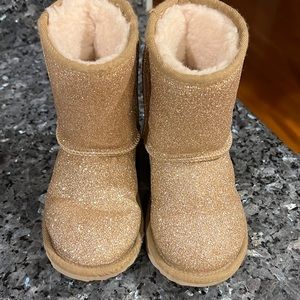 Gold Glitter Uggs